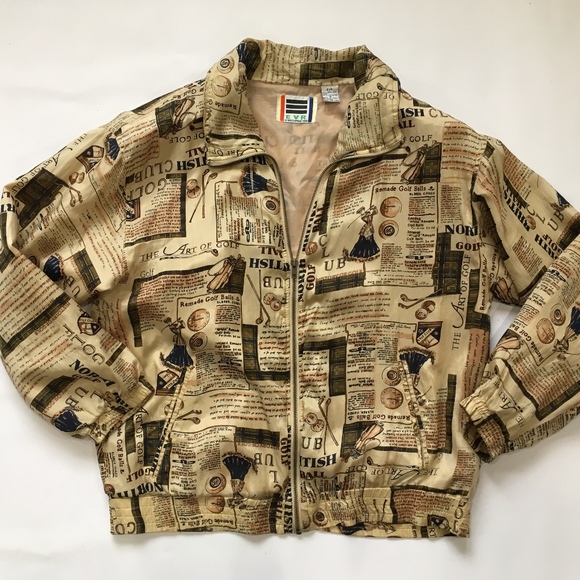 EVR Jackets & Blazers - EVR Golf All Over Silk Windbreaker Jacket